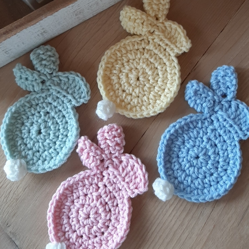 Easter bunny coasters